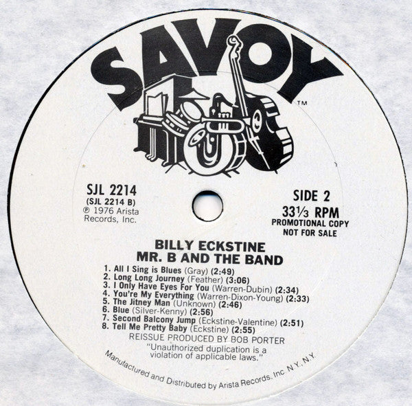 Billy Eckstine : Mister B. And The Band (2xLP, Comp, Promo)