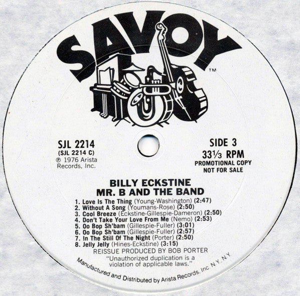 Billy Eckstine : Mister B. And The Band (2xLP, Comp, Promo)
