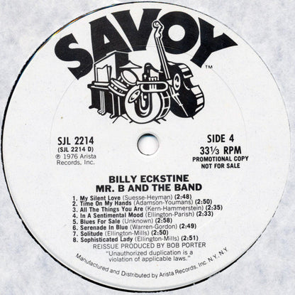 Billy Eckstine : Mister B. And The Band (2xLP, Comp, Promo)