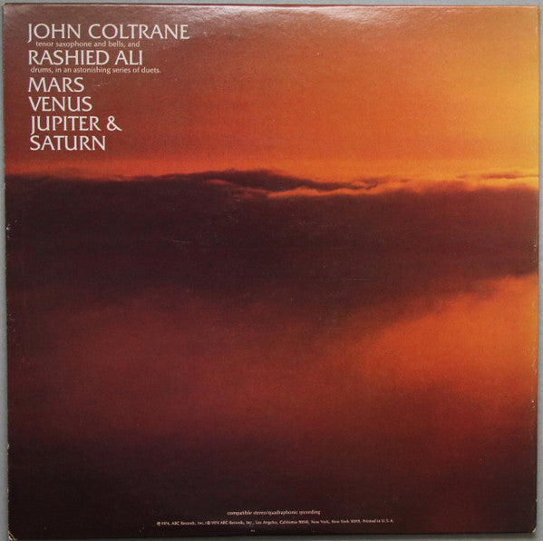 John Coltrane : Interstellar Space (LP, Album, Quad, Ter)