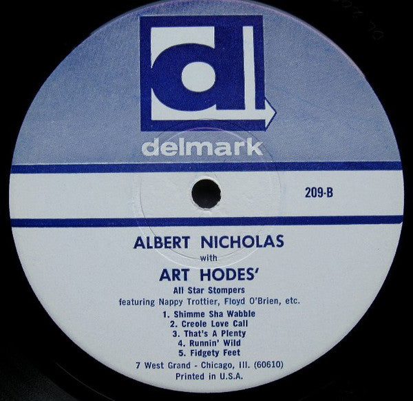 Albert Nicholas ,With Art Hodes : Albert Nicholas With Art Hodes' All-Star Stompers (LP, Album)