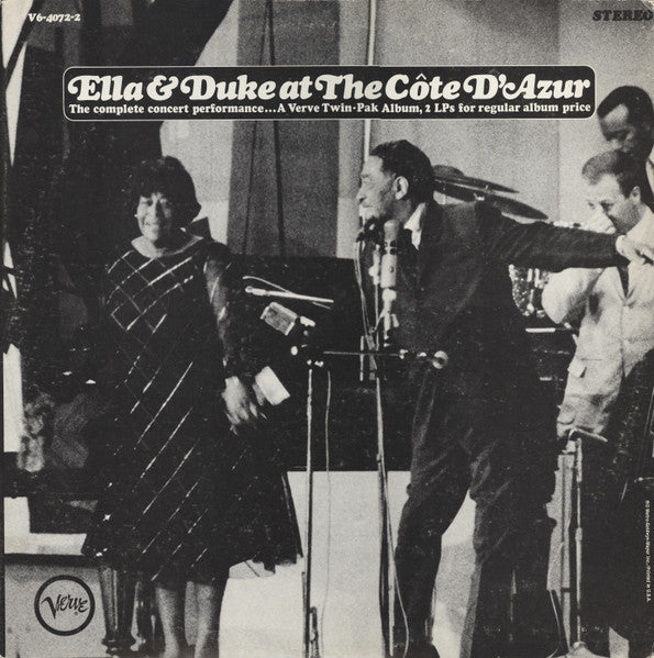 Ella Fitzgerald / Duke Ellington : Ella & Duke At The Côte D'Azur (2xLP, Album, RP, PRC)