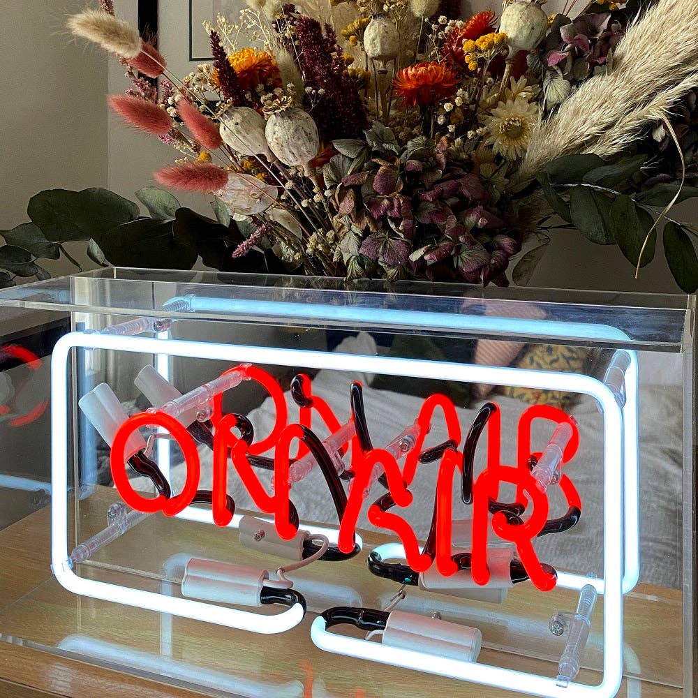 'On Air' Acrylic Box Neon Light