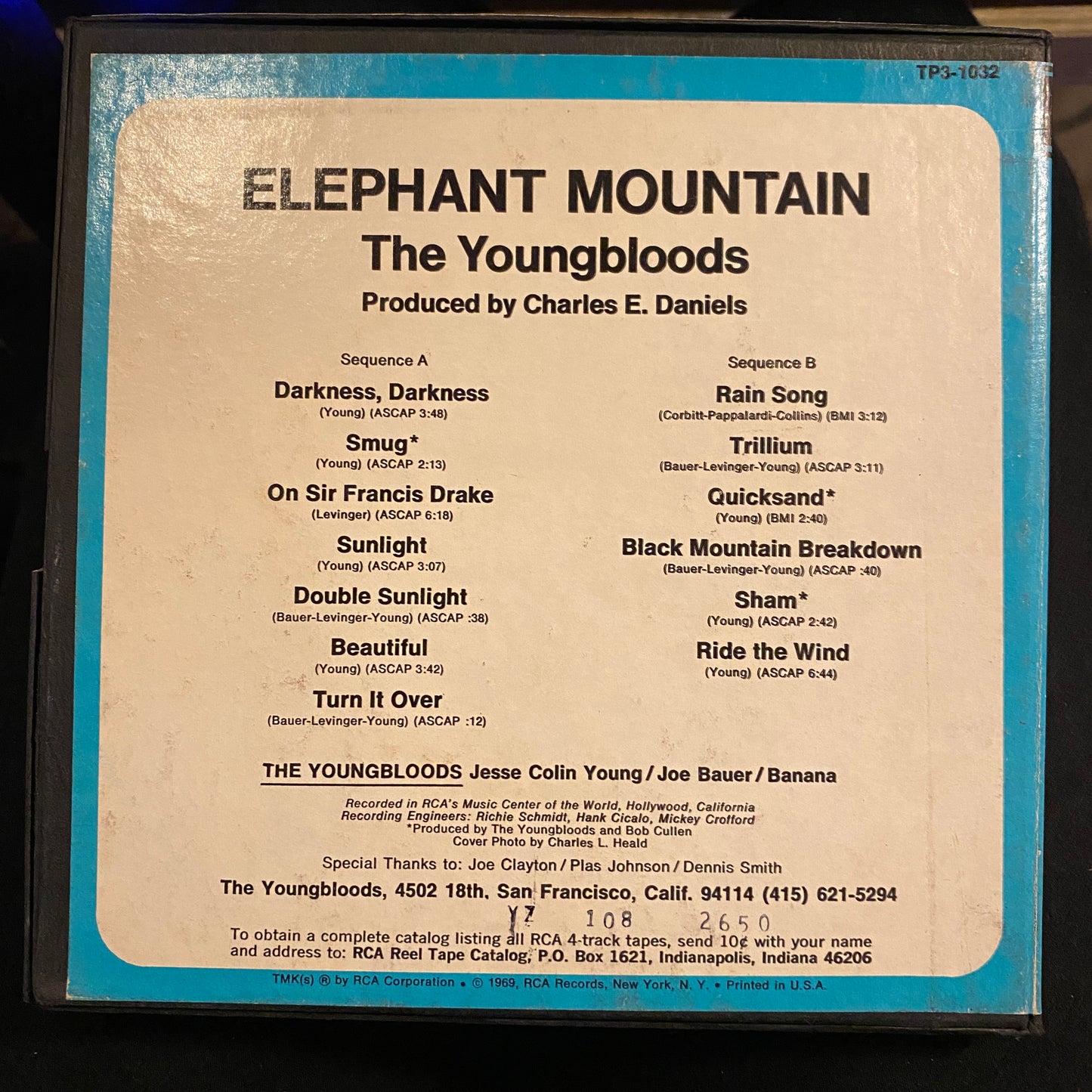 The Youngbloods – Elephant Mountain (1969, Reel-to-Reel)