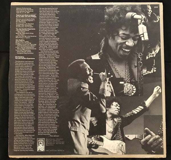 Otis Redding ● The Jimi Hendrix Experience : Historic Performances Recorded At The Monterey International Pop Festival (LP, Album, RP)