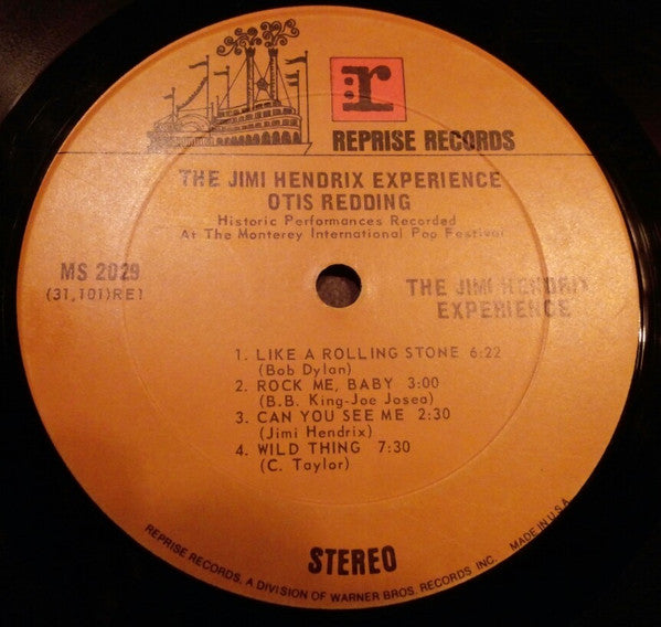 Otis Redding ● The Jimi Hendrix Experience : Historic Performances Recorded At The Monterey International Pop Festival (LP, Album, RP)