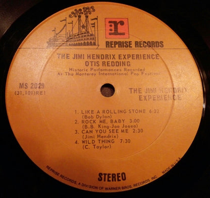 Otis Redding ● The Jimi Hendrix Experience : Historic Performances Recorded At The Monterey International Pop Festival (LP, Album, RP)