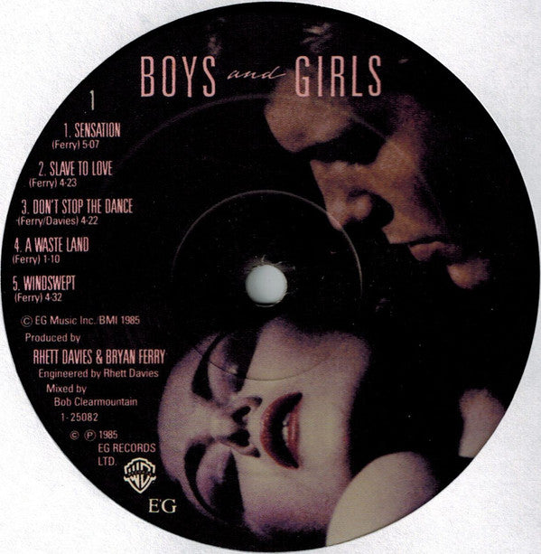 Bryan Ferry : Boys And Girls (LP, Album, ARC)