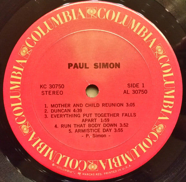 Paul Simon : Paul Simon (LP, Album, Ter)
