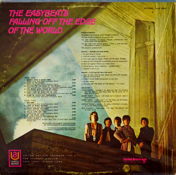 The Easybeats : Falling Off The Edge Of The World (LP, Album, Roc)