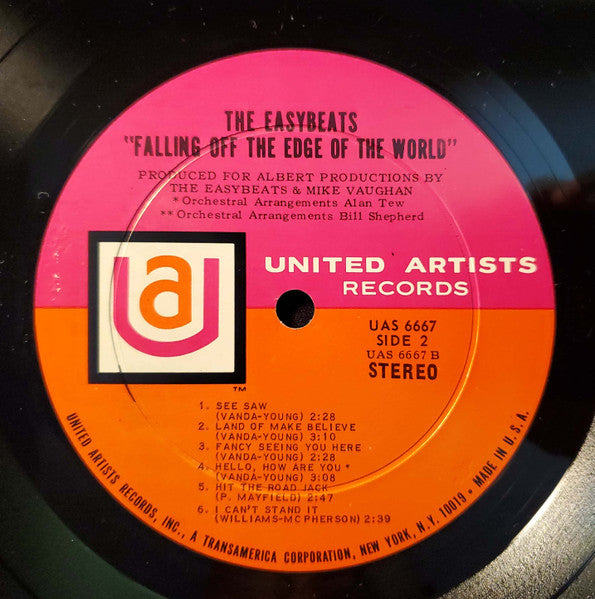 The Easybeats : Falling Off The Edge Of The World (LP, Album, Roc)