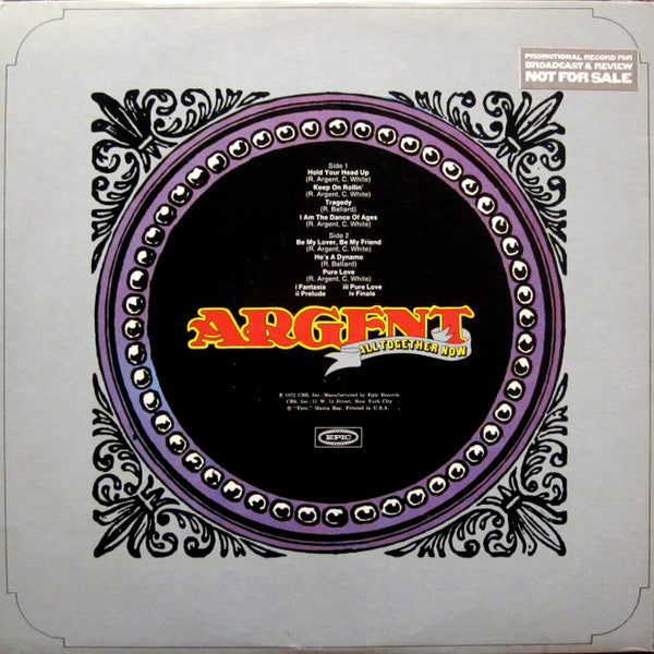 Argent : All Together Now (LP, Album, Pit)
