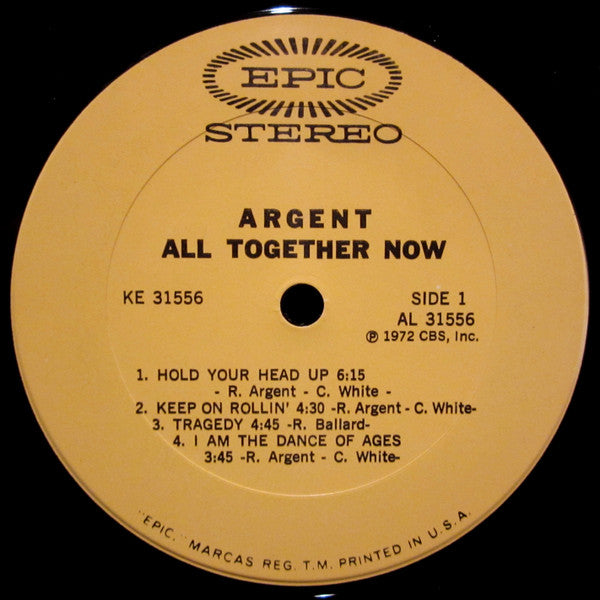 Argent : All Together Now (LP, Album, Pit)