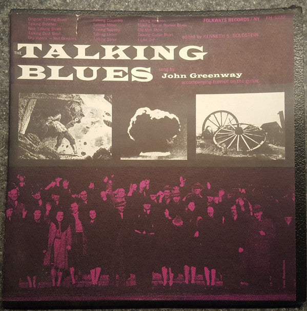 John Greenway (3) : The Talking Blues (LP, Mono)