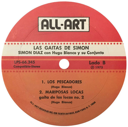 Simon Diaz Con Hugo Blanco Y Su Conjunto : Las Gaitas De Simon - Enemigo Publico Nº1 (LP, Album)