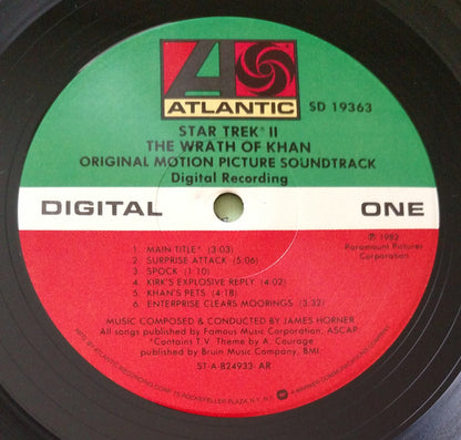 James Horner : Star Trek II: The Wrath Of Khan (Original Motion Picture Soundtrack) (LP, Album, AR )