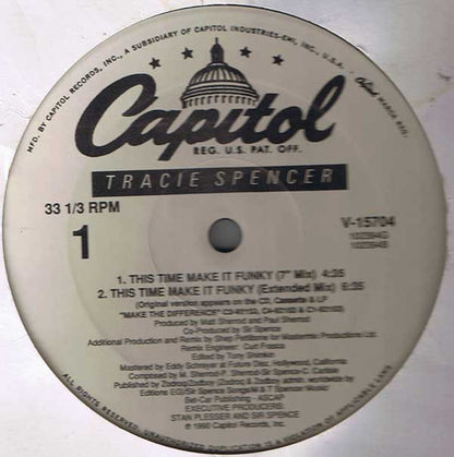 Tracie Spencer : This Time Make It Funky (12", Single)