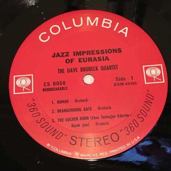 The Dave Brubeck Quartet : Jazz Impressions Of Eurasia (LP, Album)