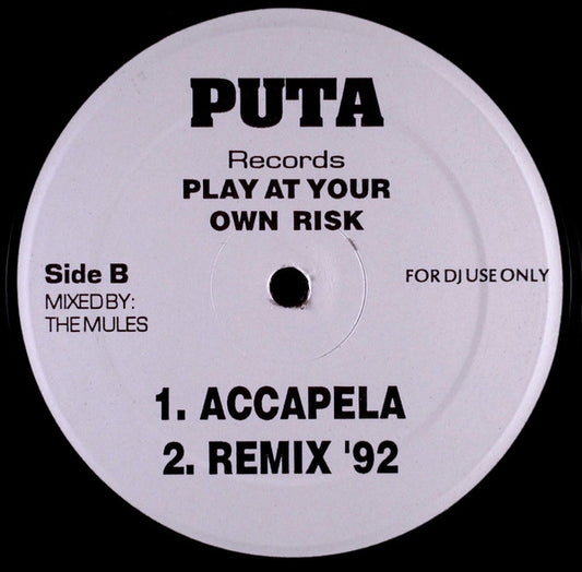 Planet Patrol : Play At Your Own Risk (12", Promo)