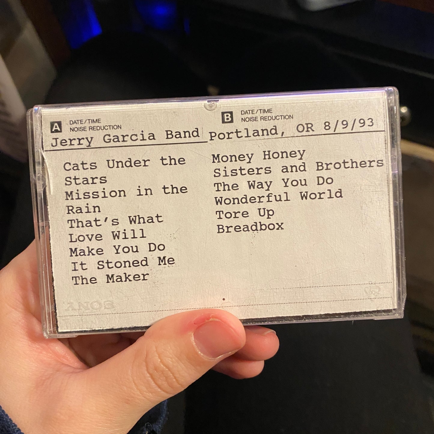 The Jerry Garcia Band - Portland, OR 8/9/1993 (Bootleg Cassette)