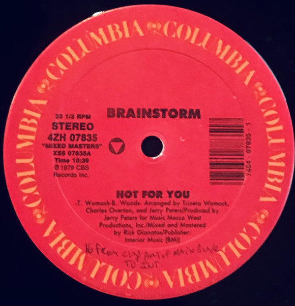 Brainstorm (5) : Hot For You / We're On Our Way Home (Part 1 & 2) (12")