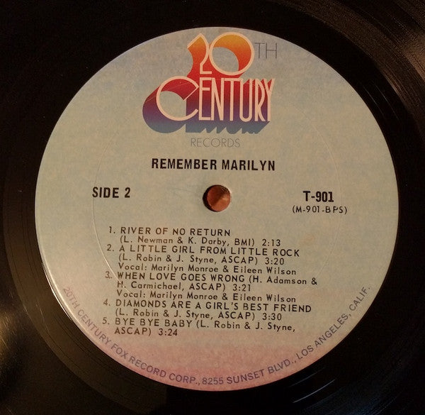 Marilyn Monroe : Remember Marilyn (LP, Comp, RE, Gat)