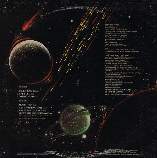 The Mike Theodore Orchestra : Cosmic Wind (LP, Album, PR )