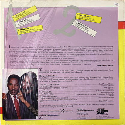 Liza Williams Beauvil : Cheri (LP, Album)