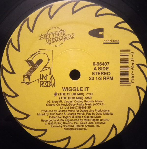 2 In A Room : Wiggle It (12")