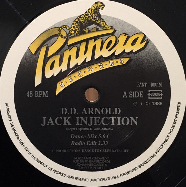 D.D. Arnold : Jack Injection  (12", Single)