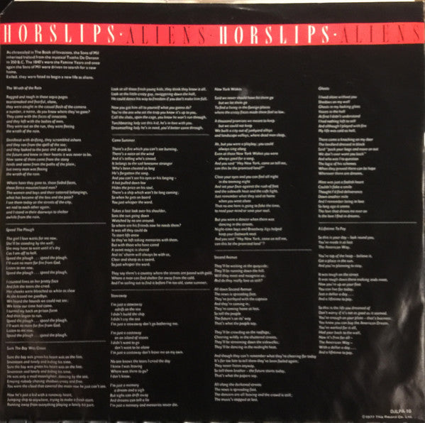 Horslips : Aliens (LP, Album)