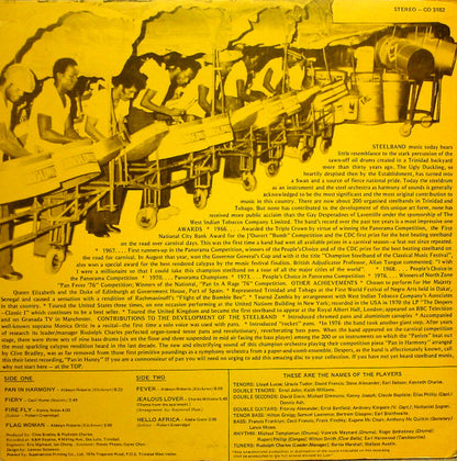 Gay Desperadoes Steel Orchestra : "Pan In Honey" (LP, Album)