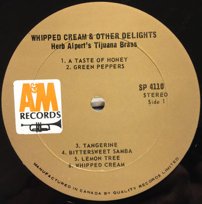 Herb Alpert & The Tijuana Brass : Whipped Cream & Other Delights (LP, Album)