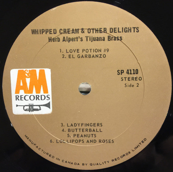 Herb Alpert & The Tijuana Brass : Whipped Cream & Other Delights (LP, Album)