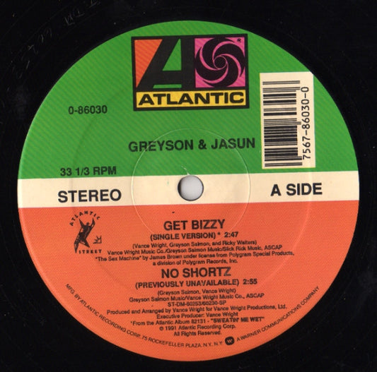 Greyson & Jasun : Get Bizzy / No Shortz (12", Single)