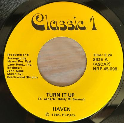 Haven (5) : Turn It Up / Get Ready (7", Single)