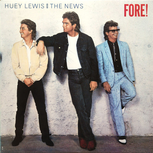 Huey Lewis & The News : Fore! (LP, Album, Pit)