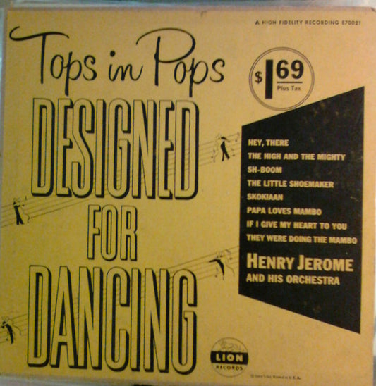 Henry Jerome And His Orchestra : Designed For Dancing "Top Pops" (10")