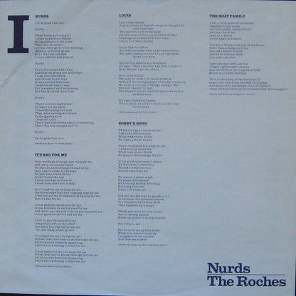The Roches : Nurds (LP, Album, RE, Win)