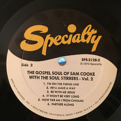 Sam Cooke With The Soul Stirrers : The Gospel Soul Of Sam Cooke With The Soul Stirrers Vol. 2 (LP, Comp, RE)
