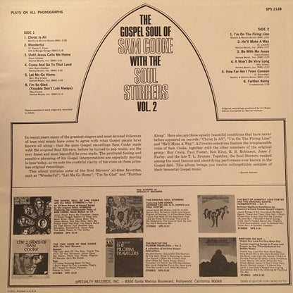 Sam Cooke With The Soul Stirrers : The Gospel Soul Of Sam Cooke With The Soul Stirrers Vol. 2 (LP, Comp, RE)