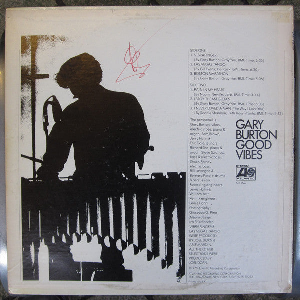 Gary Burton : Good Vibes (LP, Album, Ter)