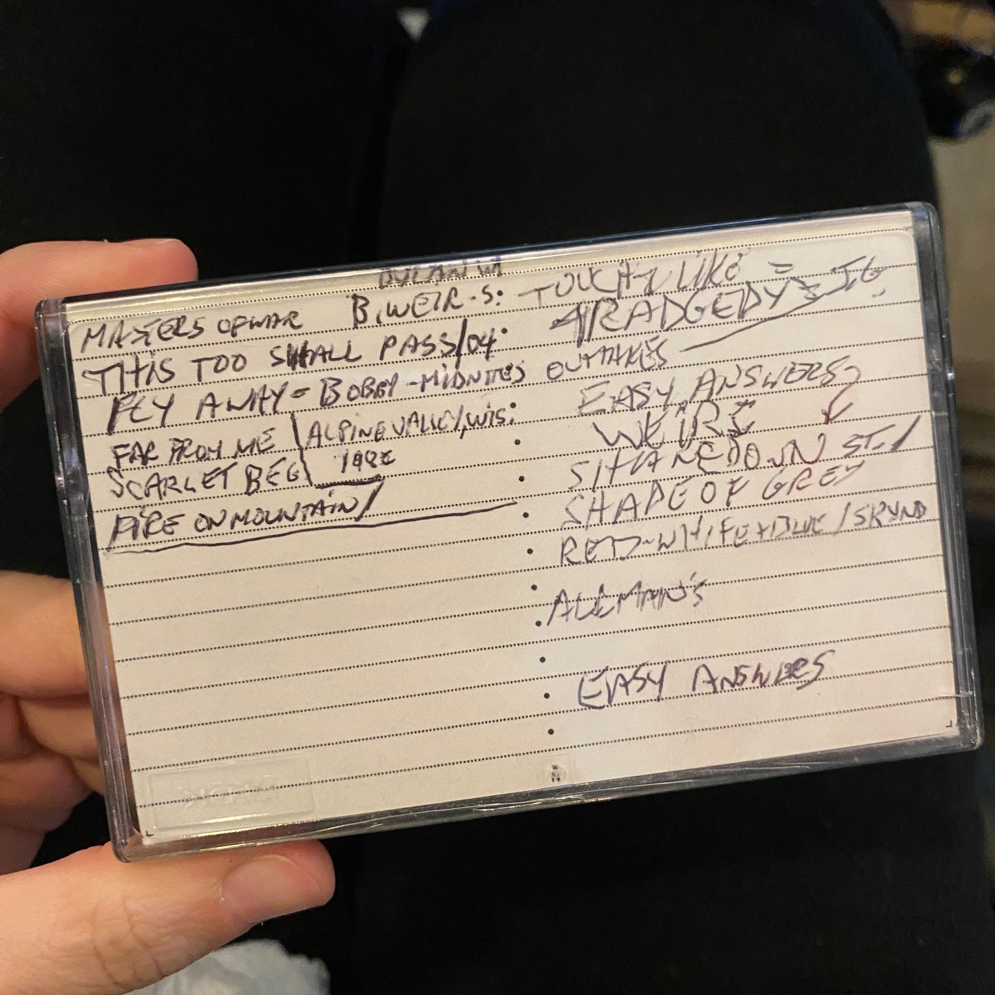 The Grateful Dead - Assorted GD, Bob Weir, Saunders (Bootleg Cassette)