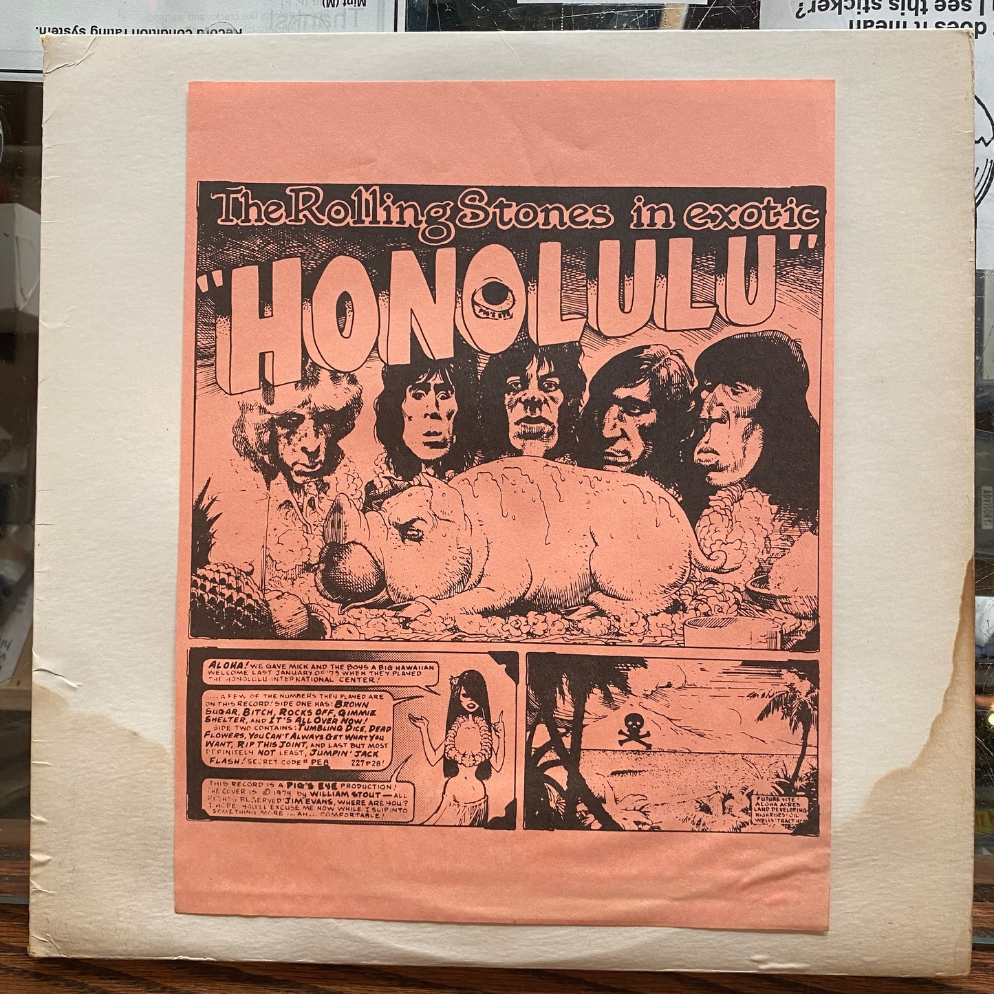 The Rolling Stones - In Exotic Honolulu, Unofficial Release, 1973