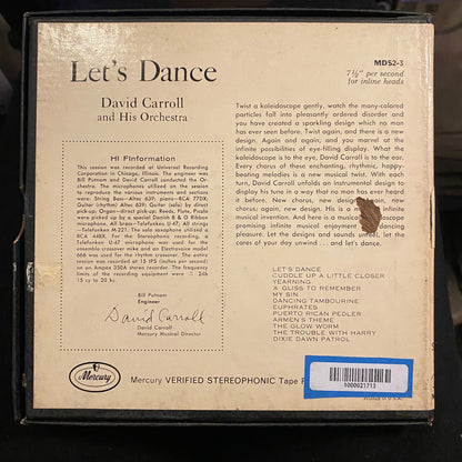 David Carroll And His Orchestra – Let's Dance (1957, Reel-to-Reel)