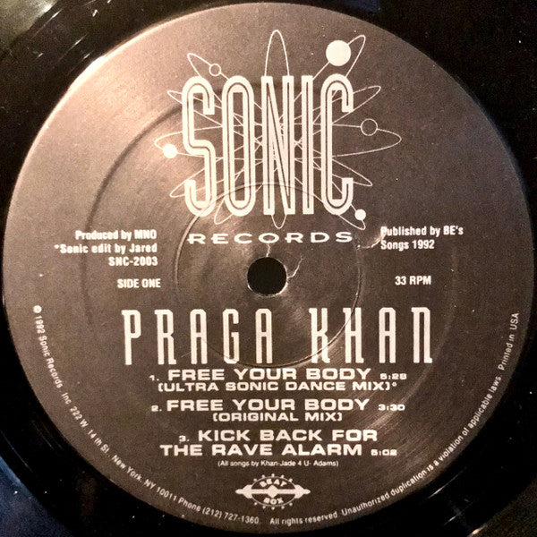 Praga Khan Featuring Jade 4U : Free Your Body (12")