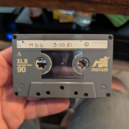 The Grateful Dead - Madison Square Garden 3/10/81 (Bootleg Cassette)
