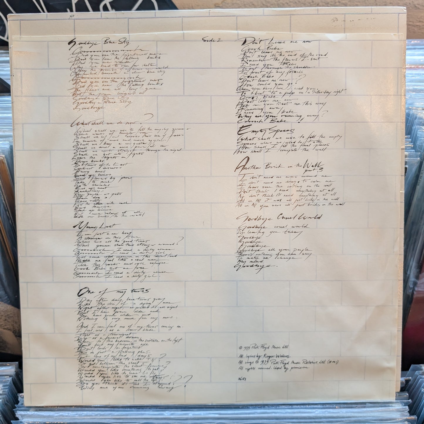 Pink Floyd - The Wall, 1979