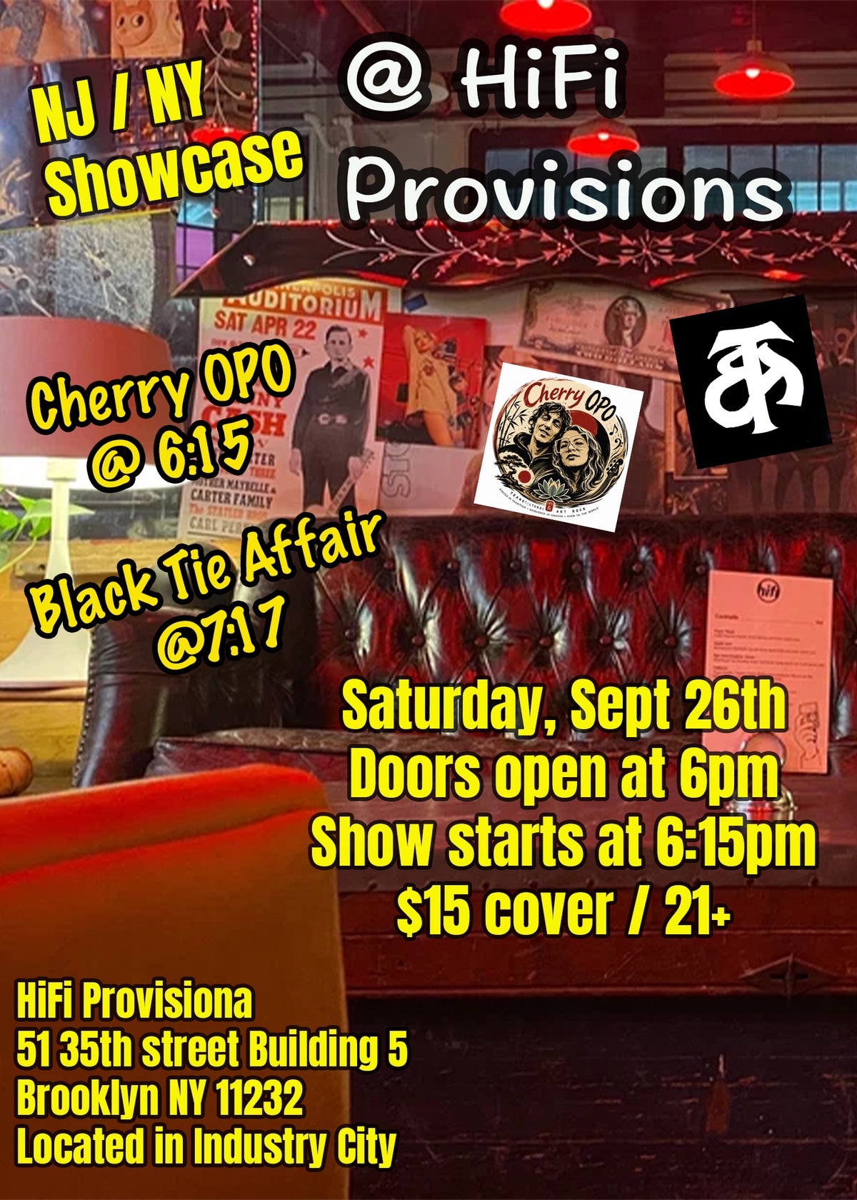Black Tie Affair and Cherry OPO @ Hifi Provisions