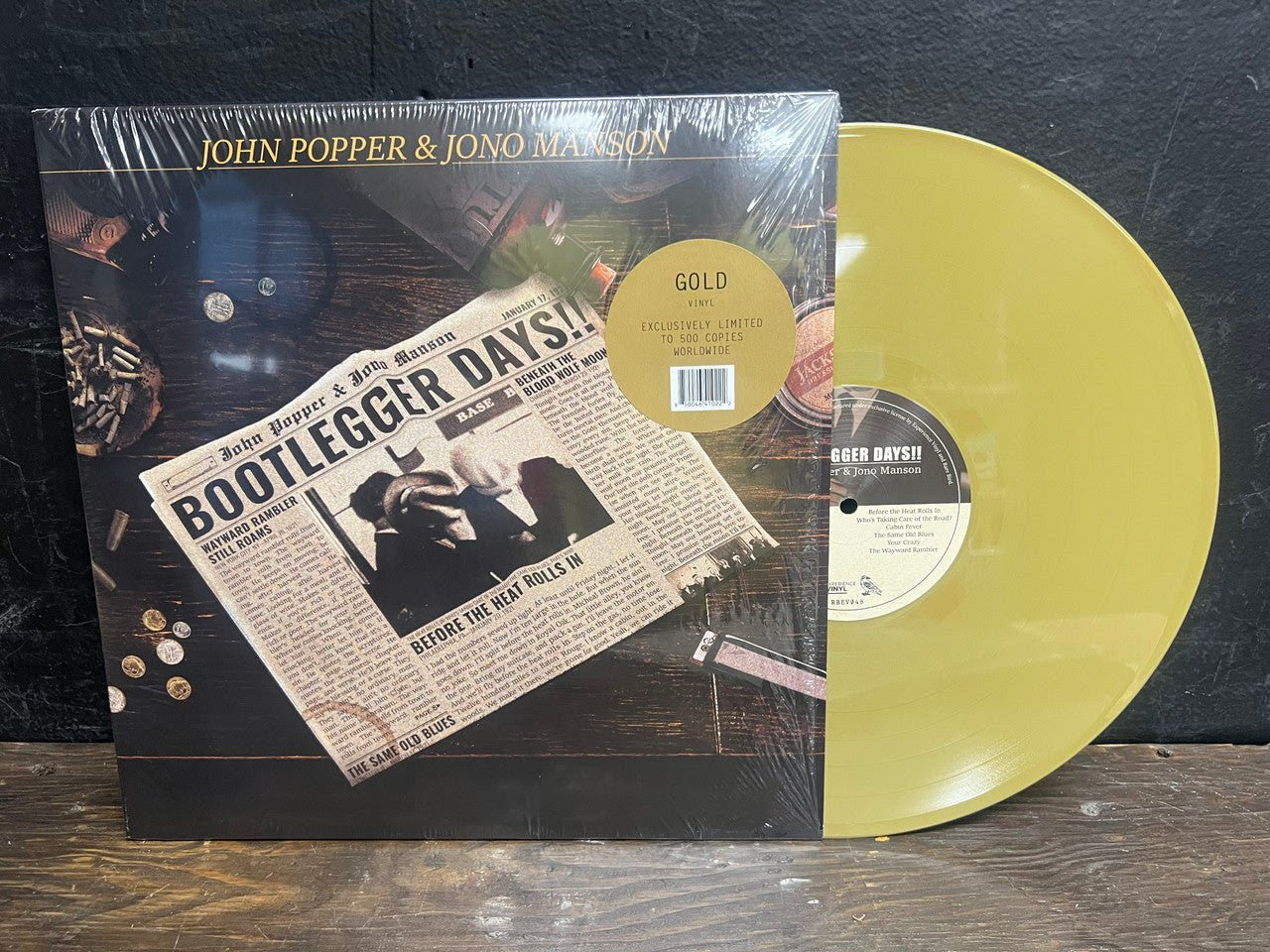 John Popper & Jono Manson - BOOTLEGGER DAYS!! colored LP